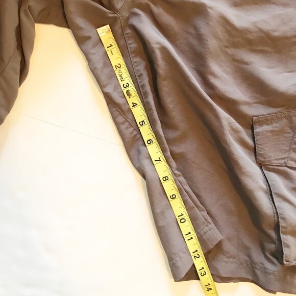 KAVU Gray Cargo Nylon Hiking Hybrid Flat Front Shorts Mens 38 Outdoor Active - Picture 5 of 7